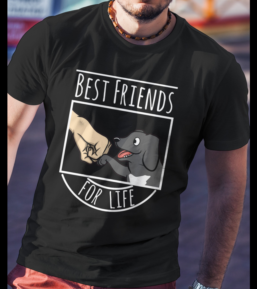 Best Friends For Life Great Dane Fist Bump Dog Companion T-Shirt