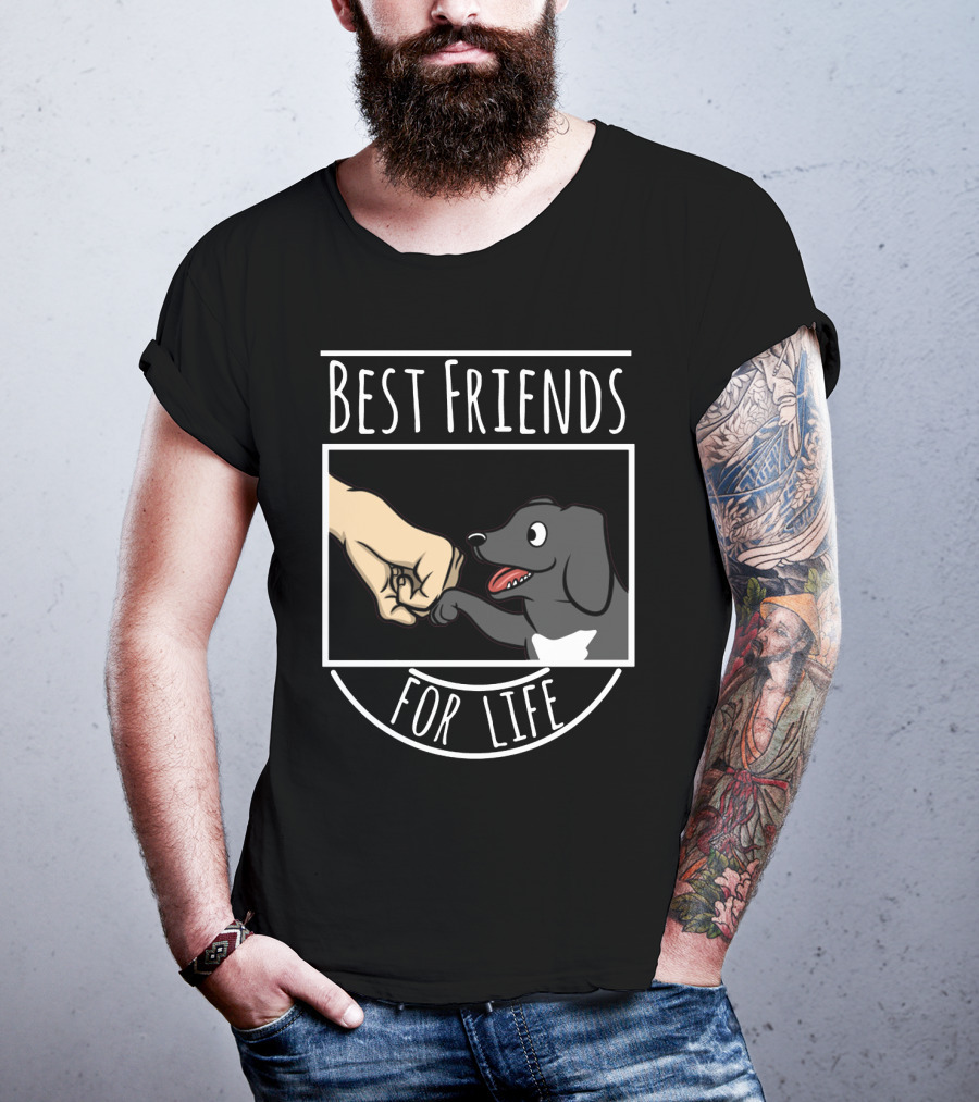 Best Friends For Life Great Dane Fist Bump Dog Companion T-Shirt