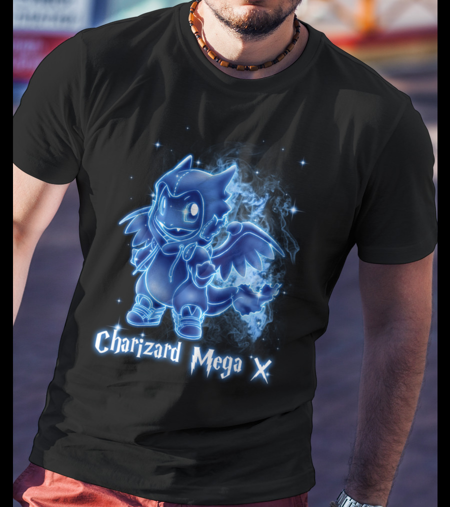 Charizard Mega X Pokemon Patronus T-Shirt