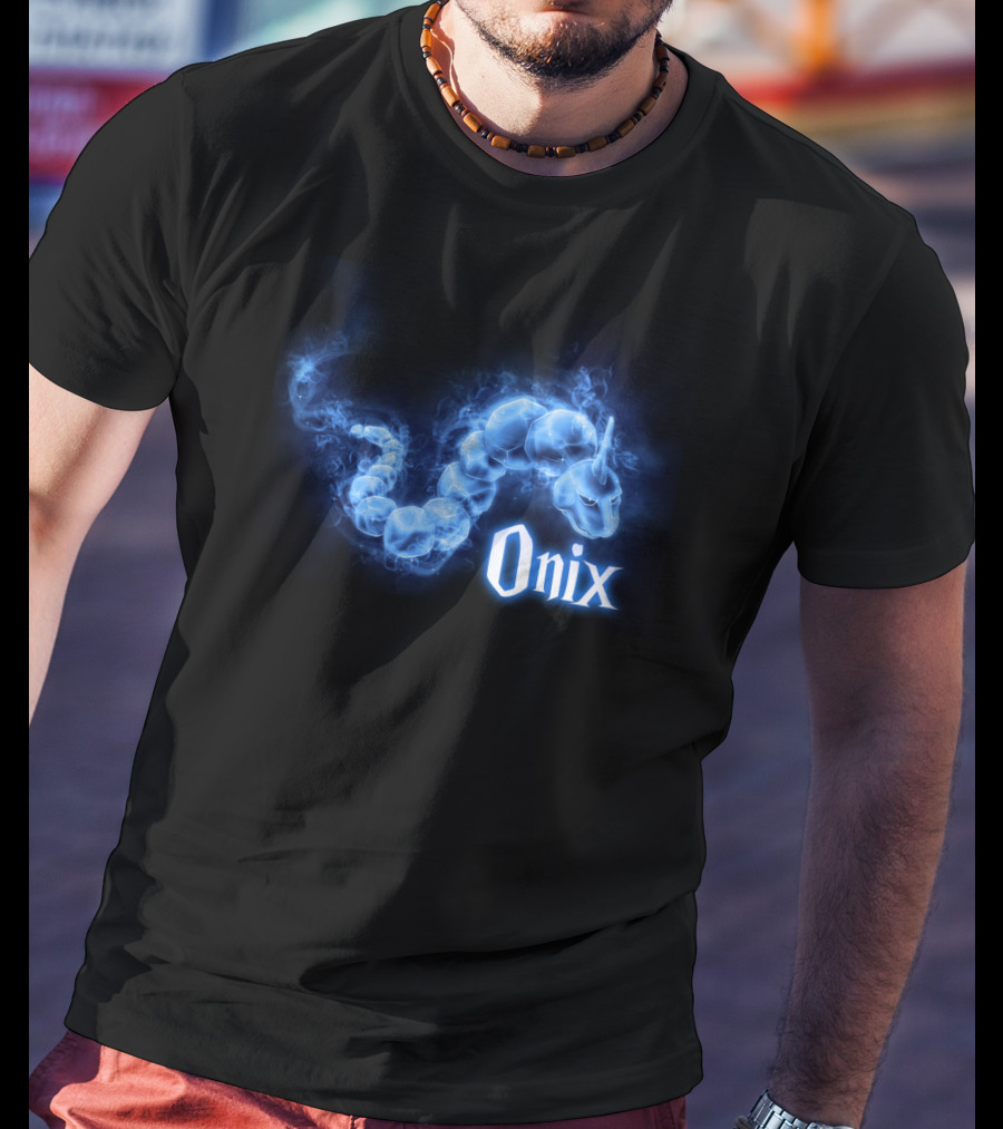 Onix Patronus Pokemon Blue Spirit Magic Creature T-Shirt