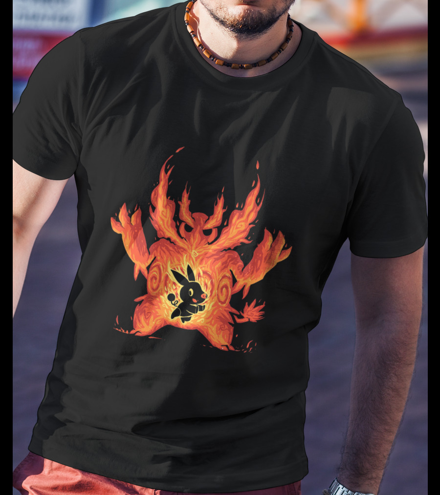 Pokemon Tepig Into Emboar Flame Evolution T-Shirt