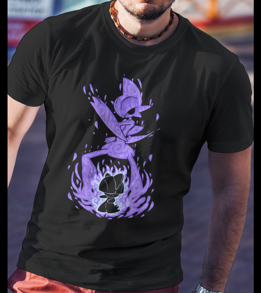 Evolution Pokemon Gallade Shadow Purple Transformation T-Shirt