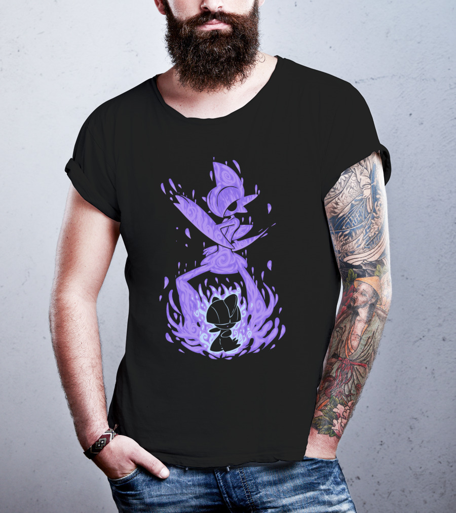 Evolution Pokemon Gallade Shadow Purple Transformation T-Shirt