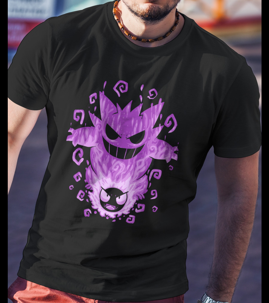 Evolution Pokemon Gengar Gastly T-Shirt
