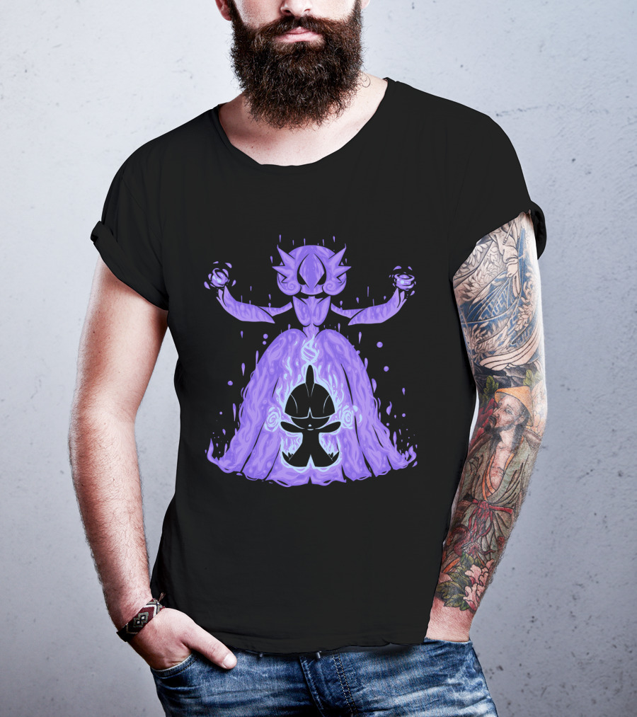 Evolution Pokemon Mega Gardevoir With Purple T-Shirt