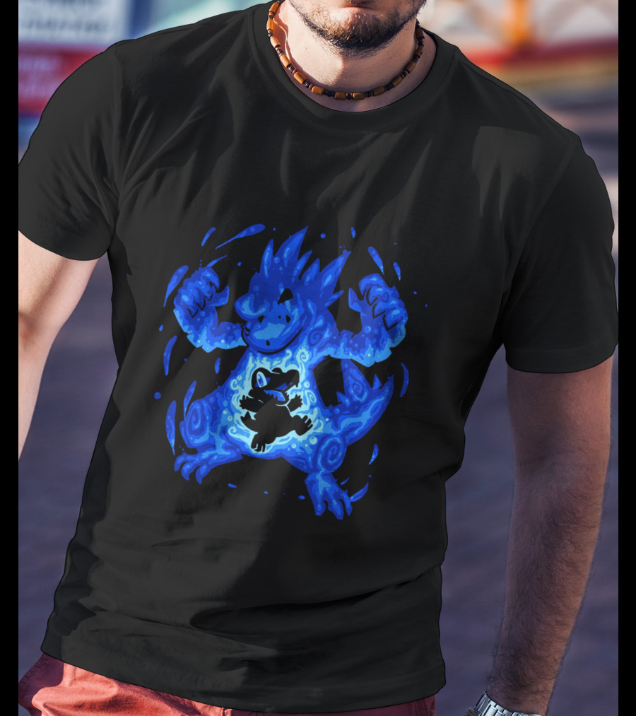 Evolution Pokemon Totodile Feraligatr Transformation T-Shirt