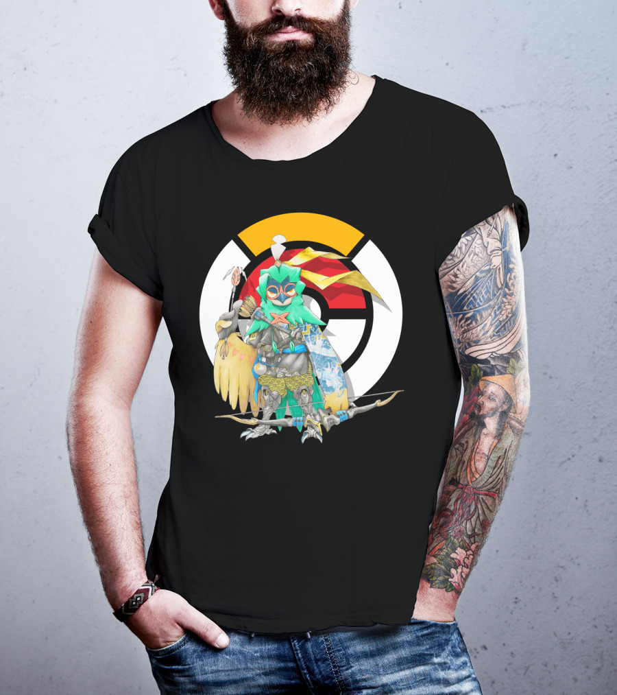Pokemon X Overwatch Decidueye Hanzo Crossover T-Shirt