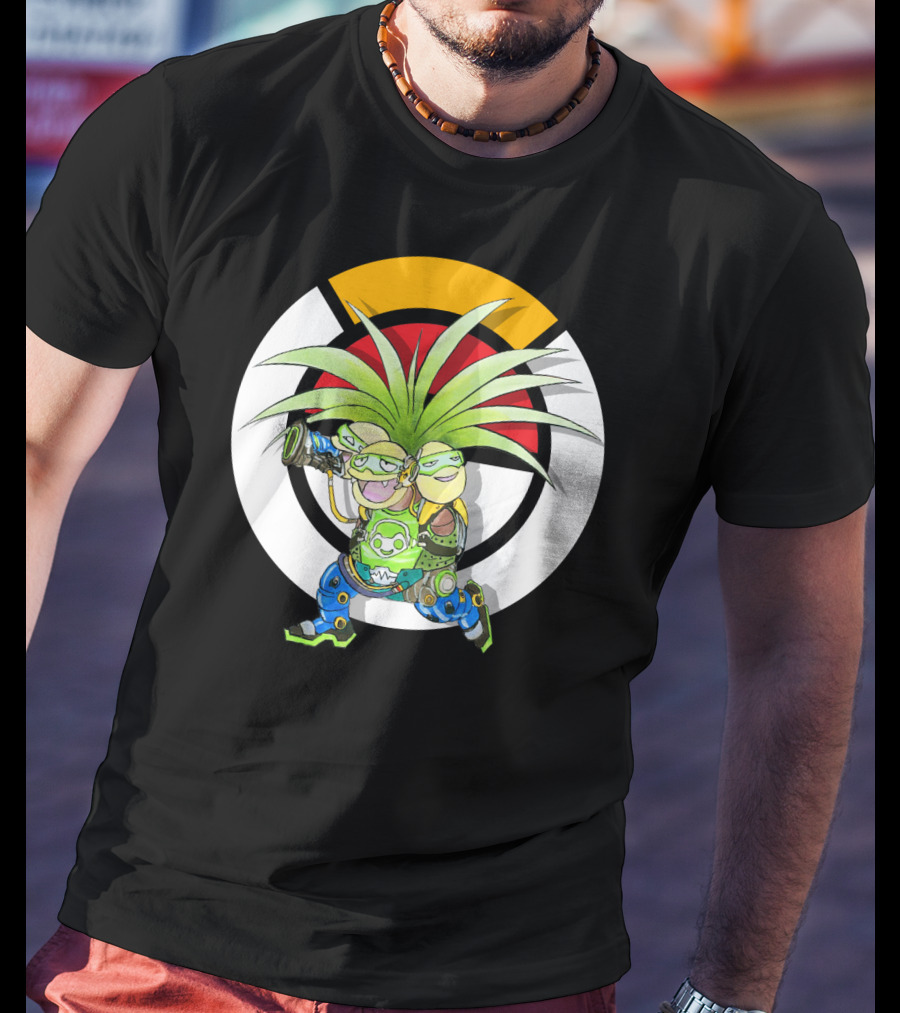 Pokemon X Overwatch Exeggutor Lucio Mashup T-Shirt