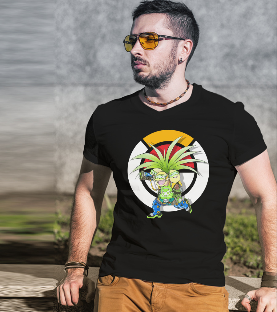 Pokemon X Overwatch Exeggutor Lucio Mashup T-Shirt