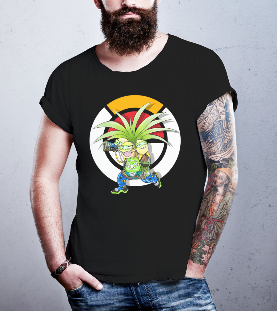 Pokemon X Overwatch Exeggutor Lucio Mashup T-Shirt