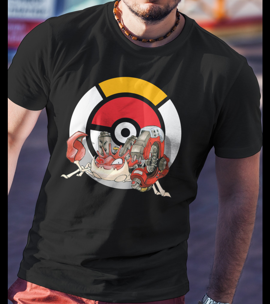 Pokemon X Overwatch Kingler X Torbjorn Mashup T-Shirt
