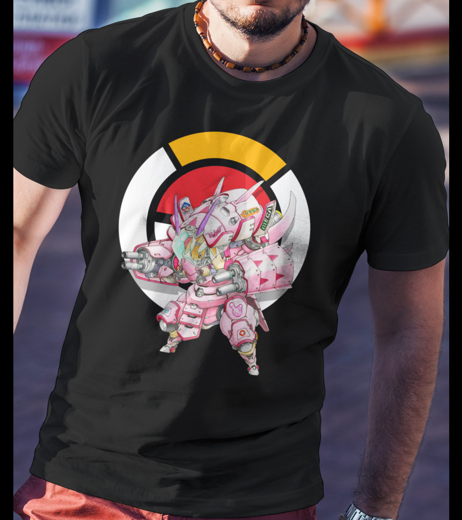 Pokemon X Overwatch Lopunny X Golisopod Mech Fusion T-Shirt