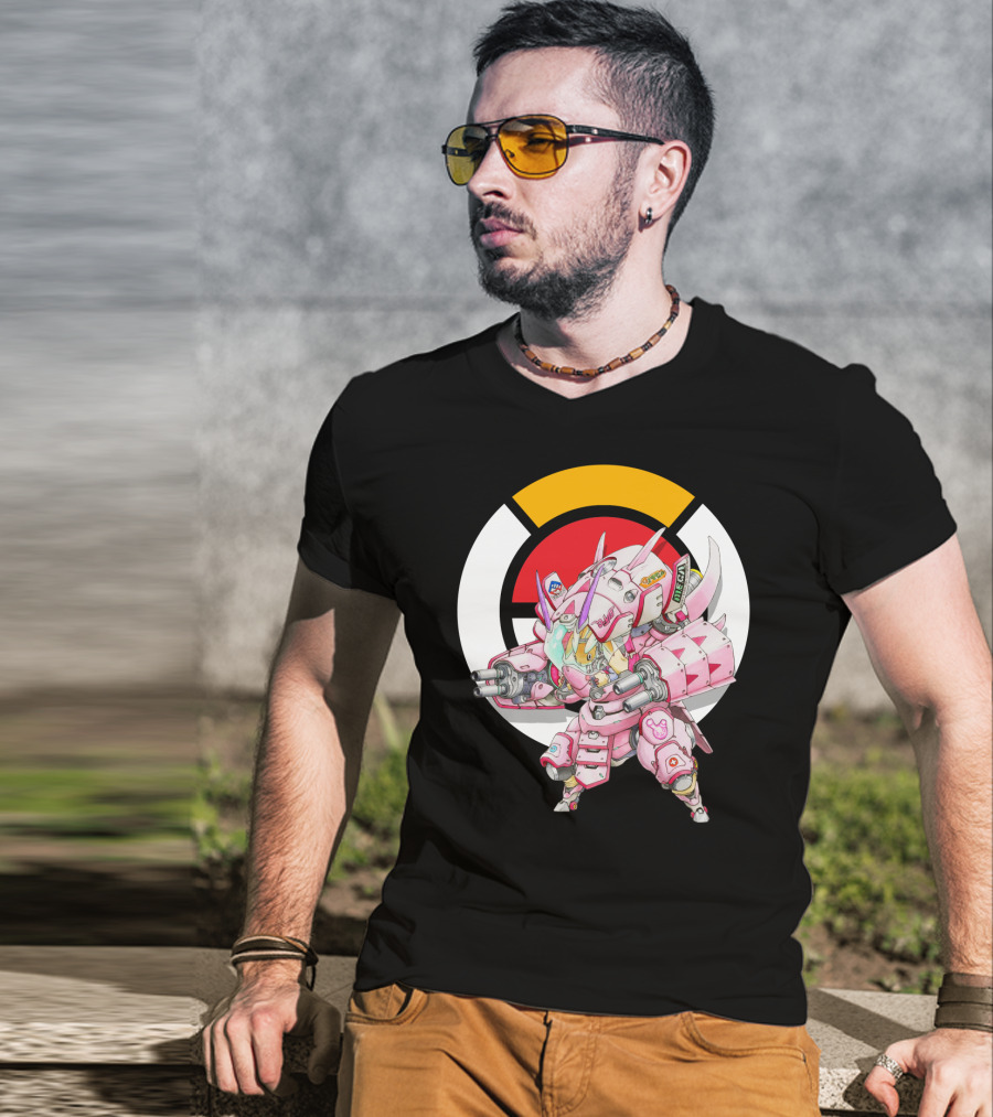 Pokemon X Overwatch Lopunny X Golisopod Mech Fusion T-Shirt