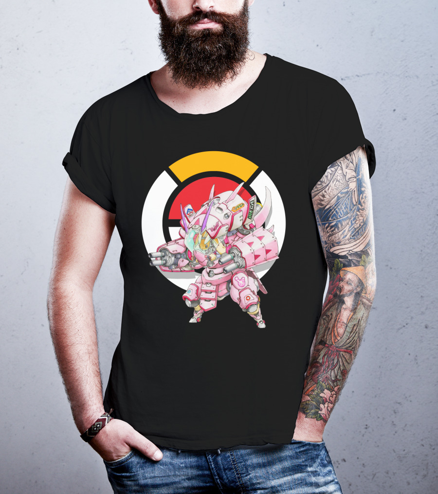 Pokemon X Overwatch Lopunny X Golisopod Mech Fusion T-Shirt