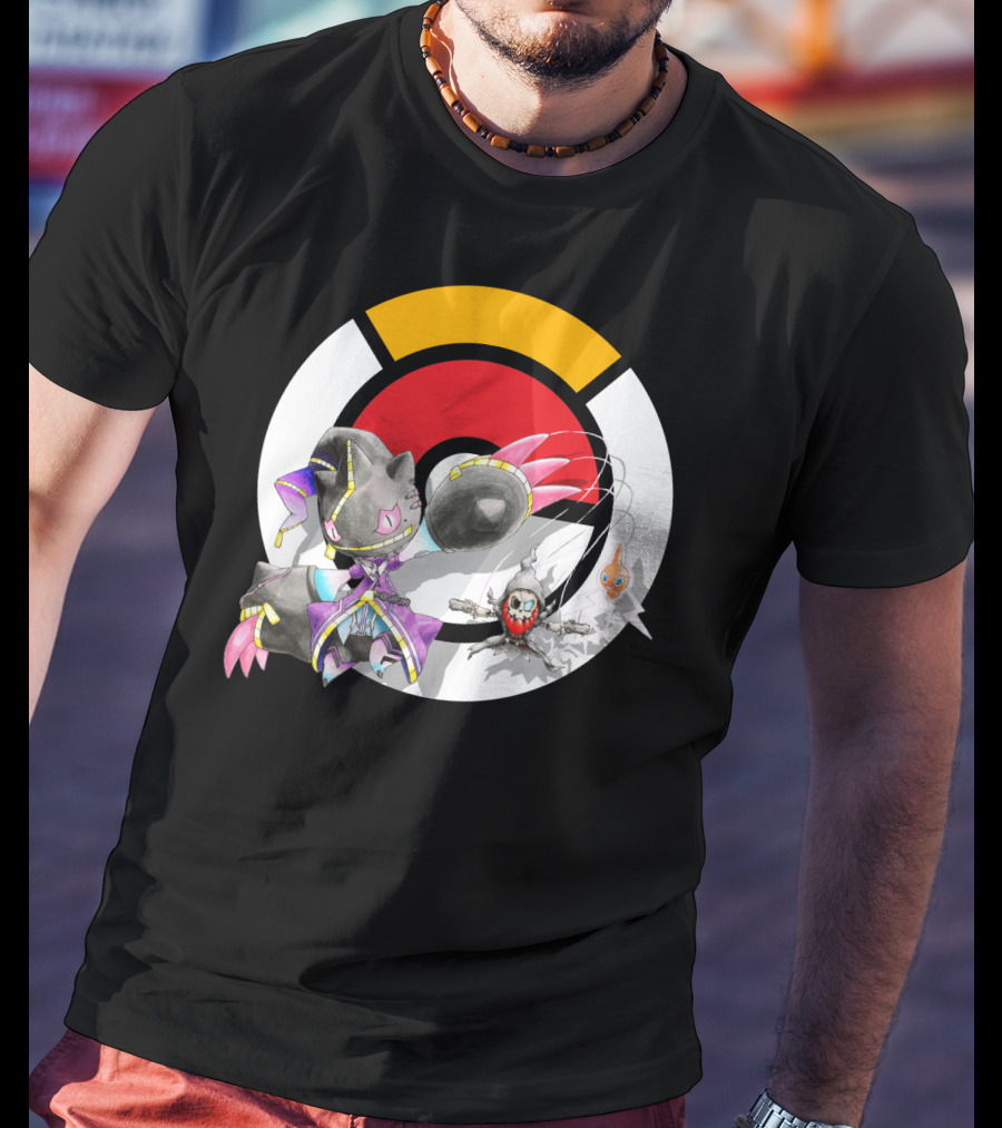 Pokemon X Mega Banette Crossover With Sombra Characters T-Shirt