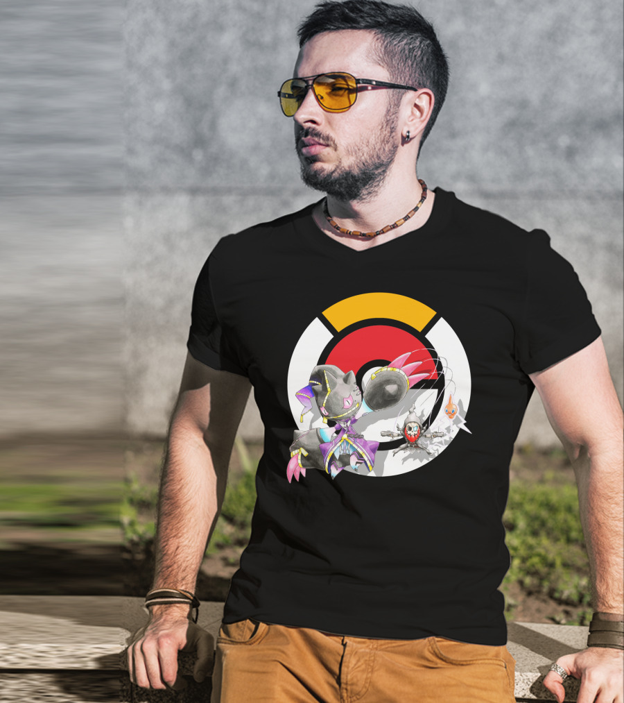 Pokemon X Mega Banette Crossover With Sombra Characters T-Shirt