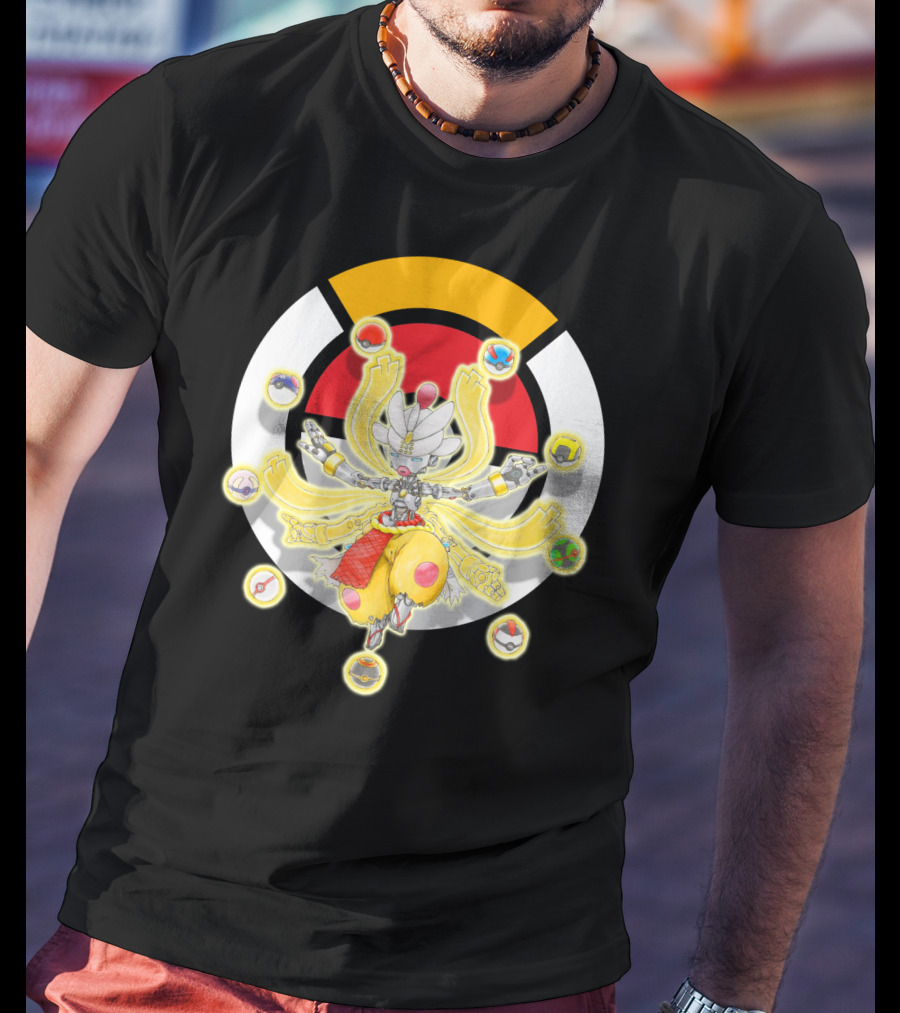 Pokemon X Overwatch Mega Medicham Zenyatta Crossover T-Shirt