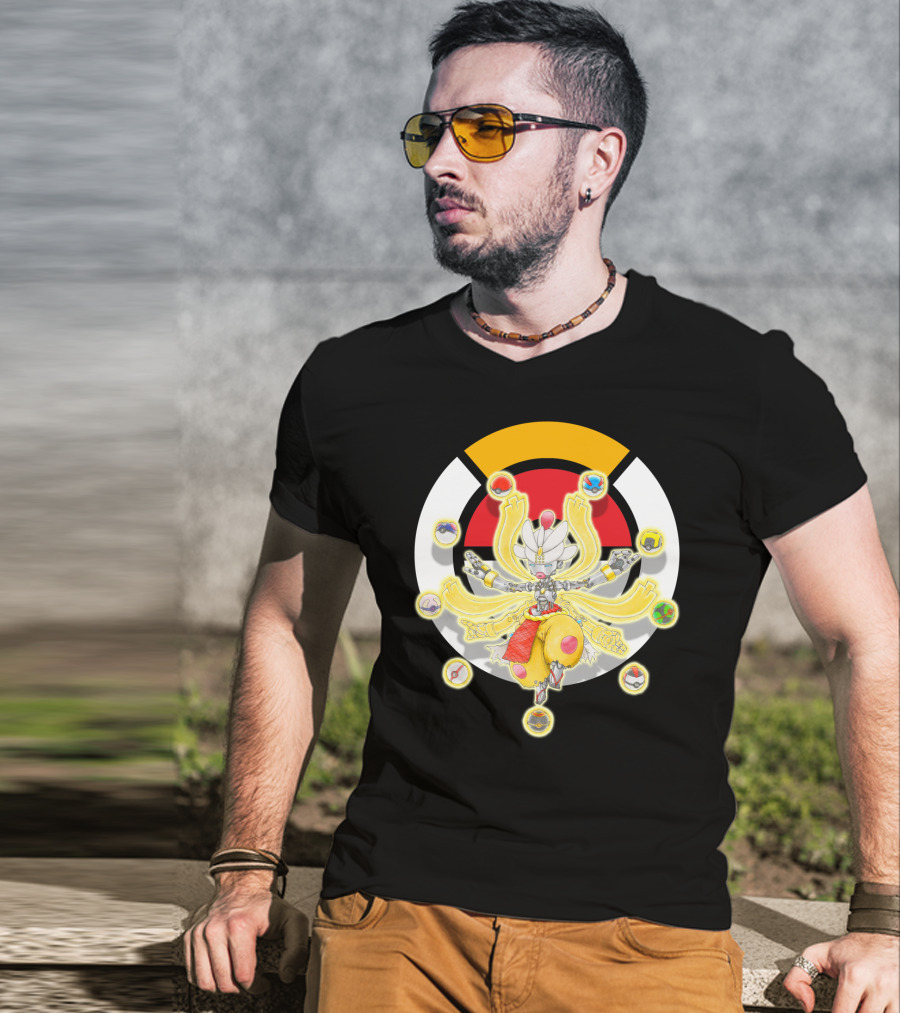Pokemon X Overwatch Mega Medicham Zenyatta Crossover T-Shirt