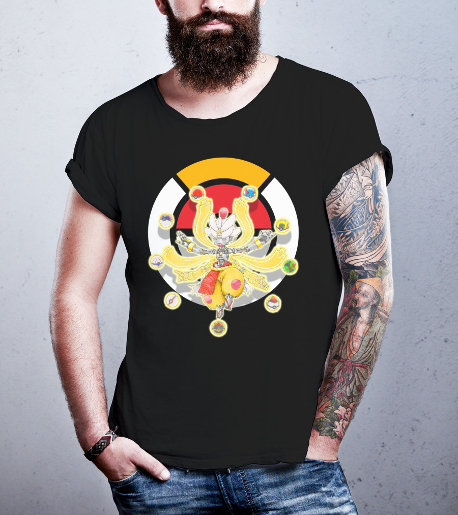 Pokemon X Overwatch Mega Medicham Zenyatta Crossover T-Shirt