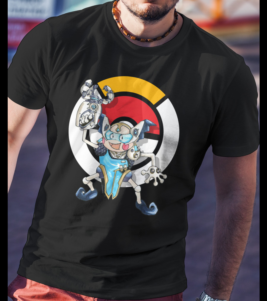 Pokemon X Over Mr. Mime Crossover With Symmetra T-Shirt