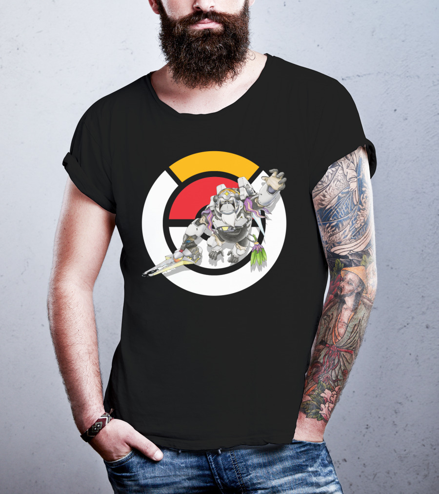Pokémon Overwatch Crossover Oranguru Winston Pokémon Ball T-Shirt