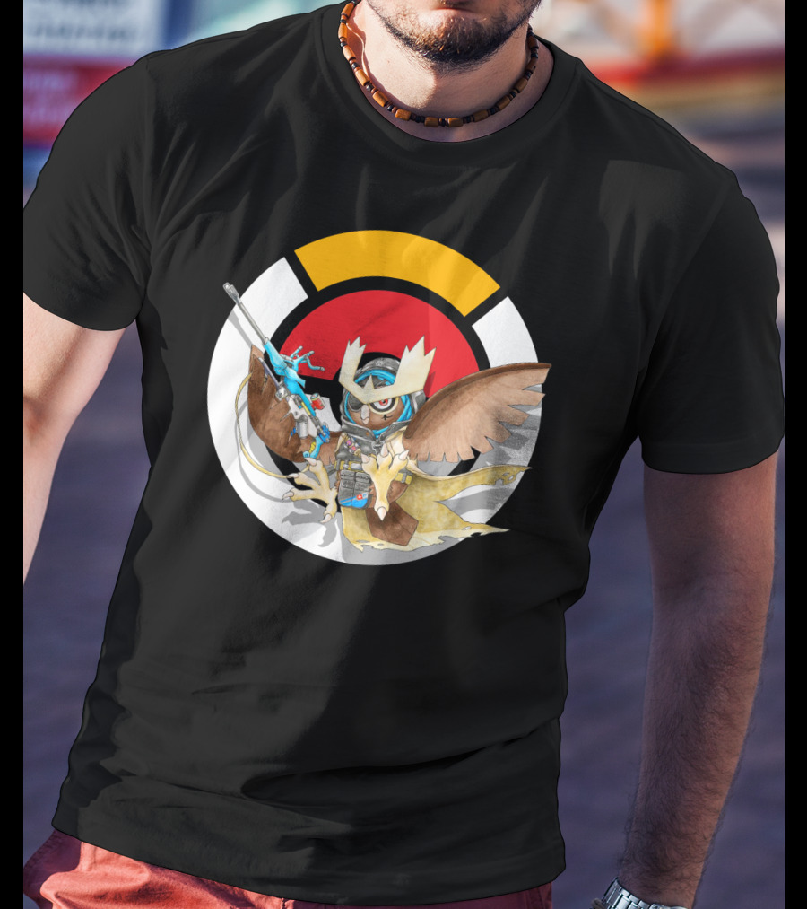 Pokemon X Over Noctowl X Ana Official Collaboration T-Shirt