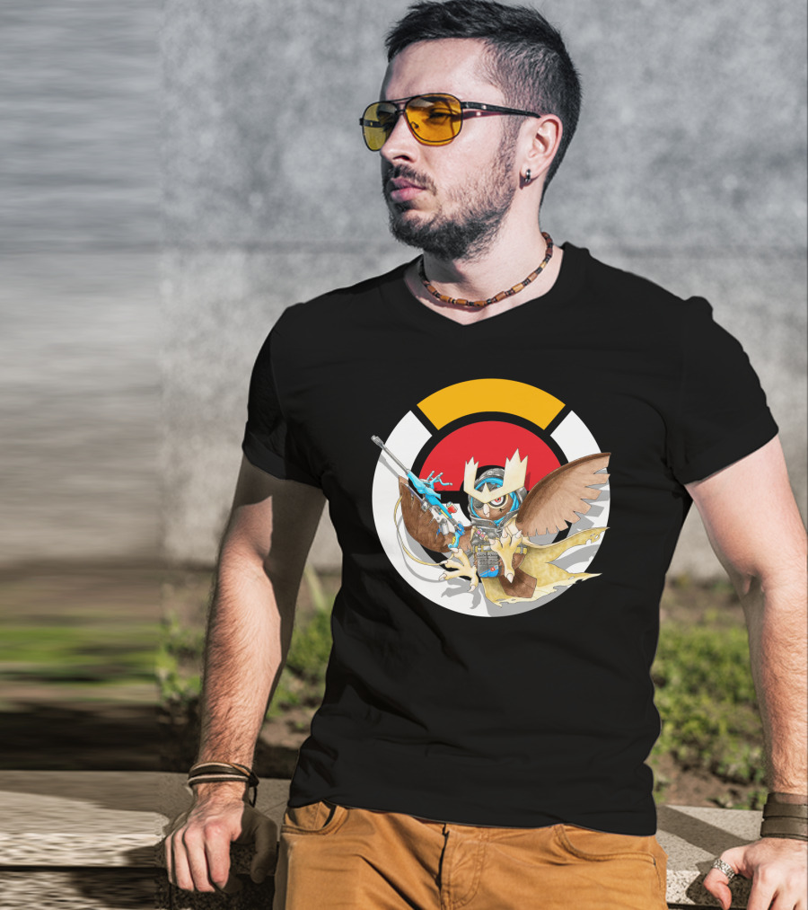 Pokemon X Over Noctowl X Ana Official Collaboration T-Shirt