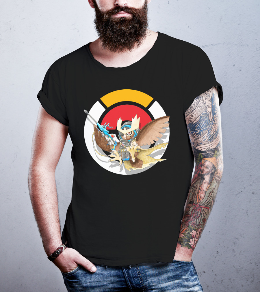 Pokemon X Over Noctowl X Ana Official Collaboration T-Shirt