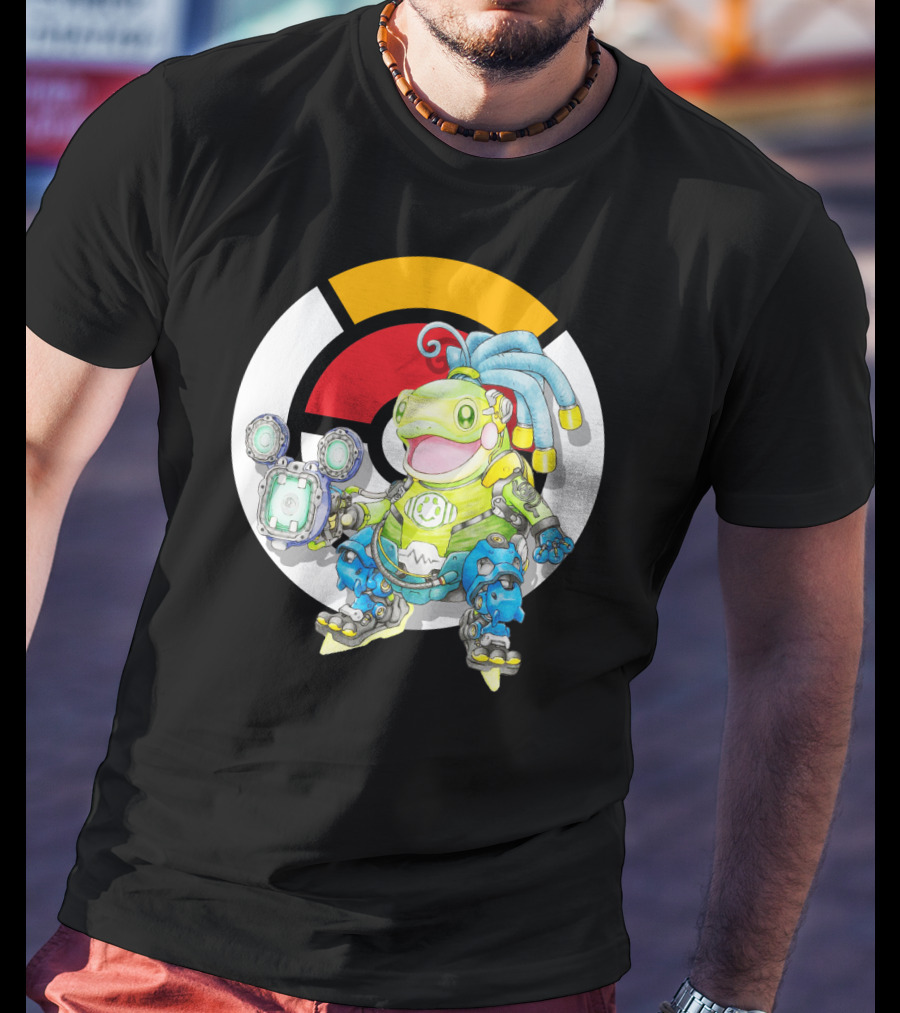 Pokemon X Overwatch Politoed Lucio Mashup T-Shirt