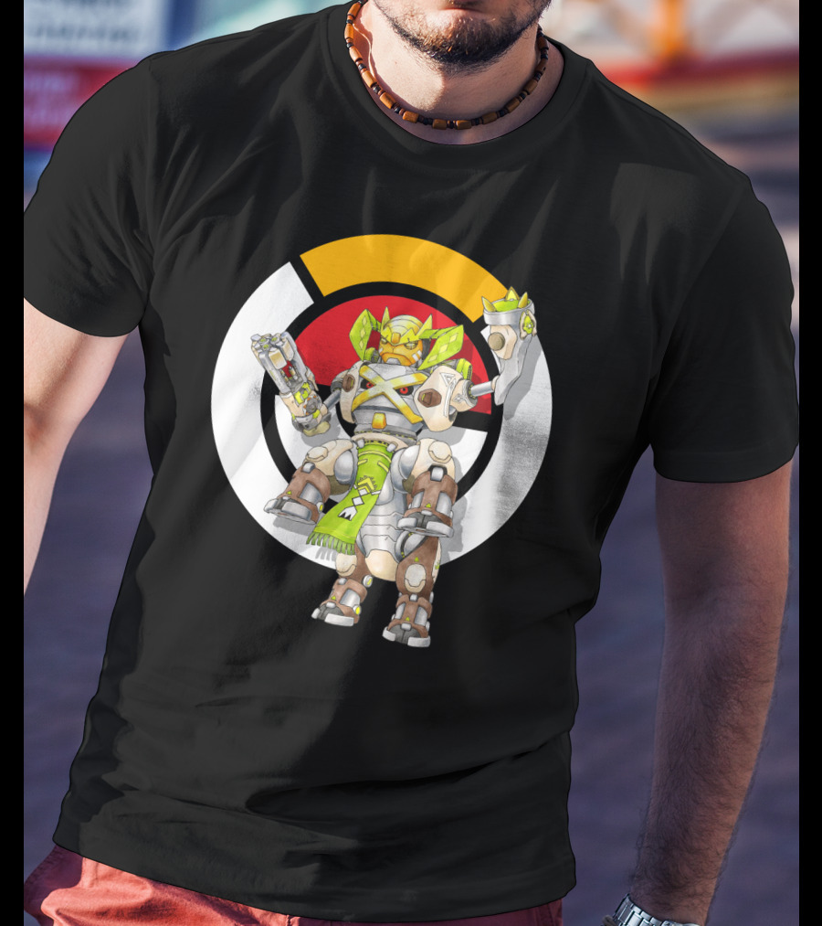 Pokemon X Over Terrakion Metagross Orisa Mecha Crossover T-Shirt