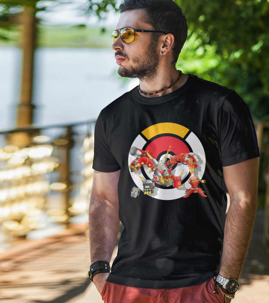 Pokemon X Overwatch Volcanion Torbjorn Mashup T-Shirt