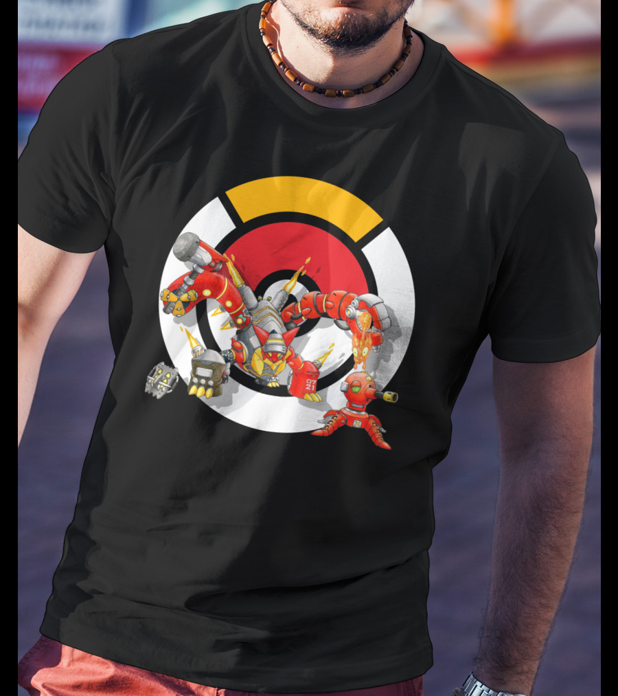 Pokemon X Overwatch Volcanion Torbjorn Mashup T-Shirt