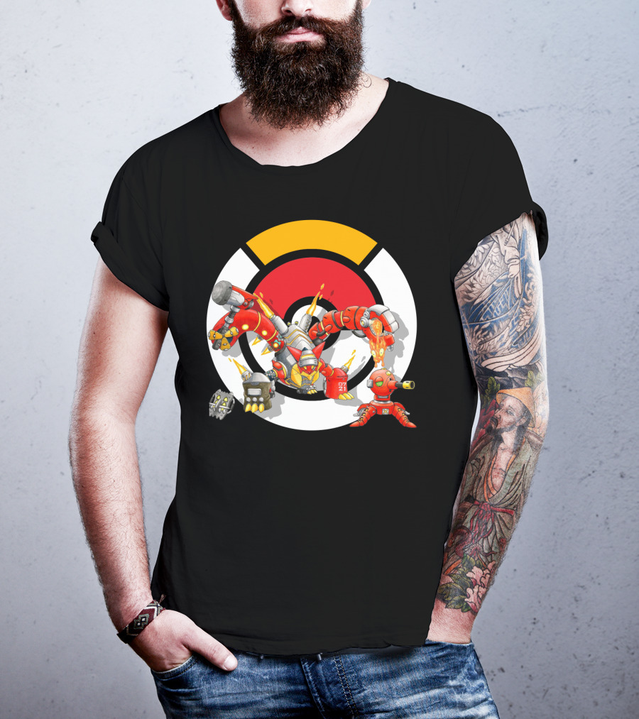 Pokemon X Overwatch Volcanion Torbjorn Mashup T-Shirt