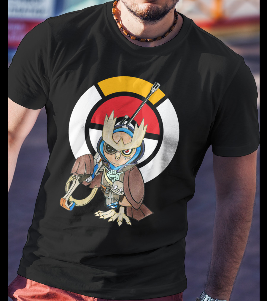 POKEMON X OVERWATCH 36 NOCTOWL X ANA T-Shirt