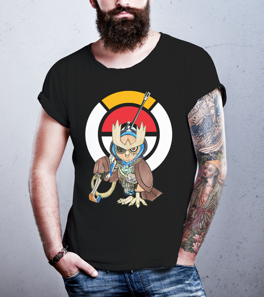 POKEMON X OVERWATCH 36 NOCTOWL X ANA T-Shirt