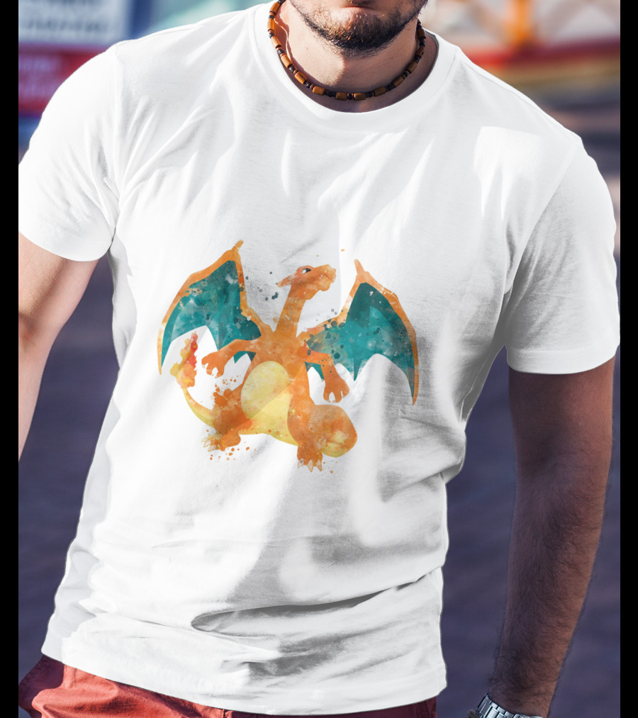 Charizard Watercolor Pokemon T-Shirt