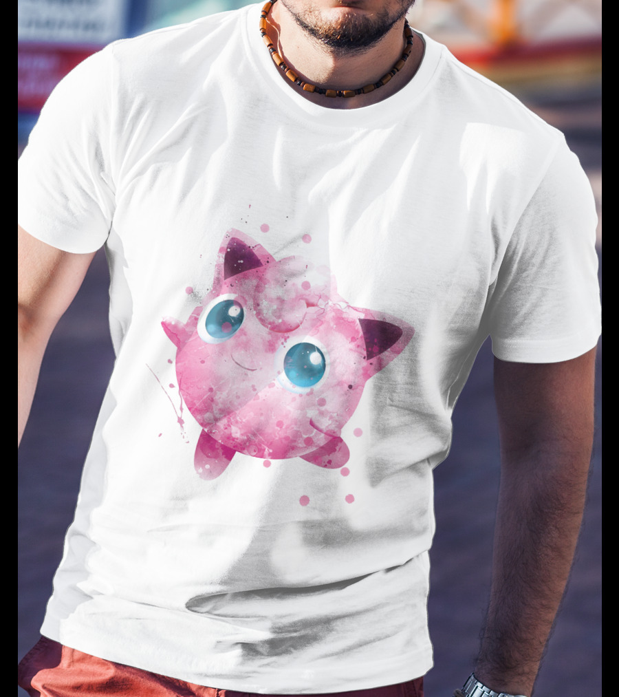 Watercolor Jigglypuff Pokemon Poke T-Shirt