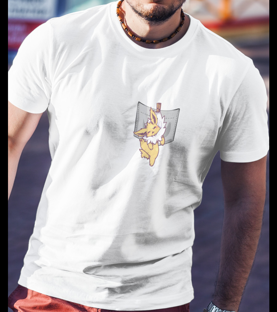 Jolteon Pokemon Pocket Hanging Companion T-Shirt