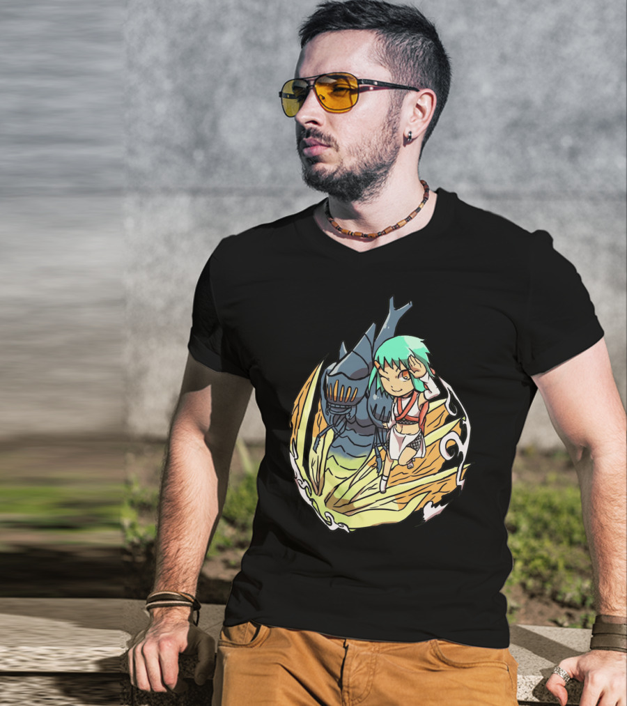 Princess Nausicaä Chibi And Ohmu Companion T-Shirt
