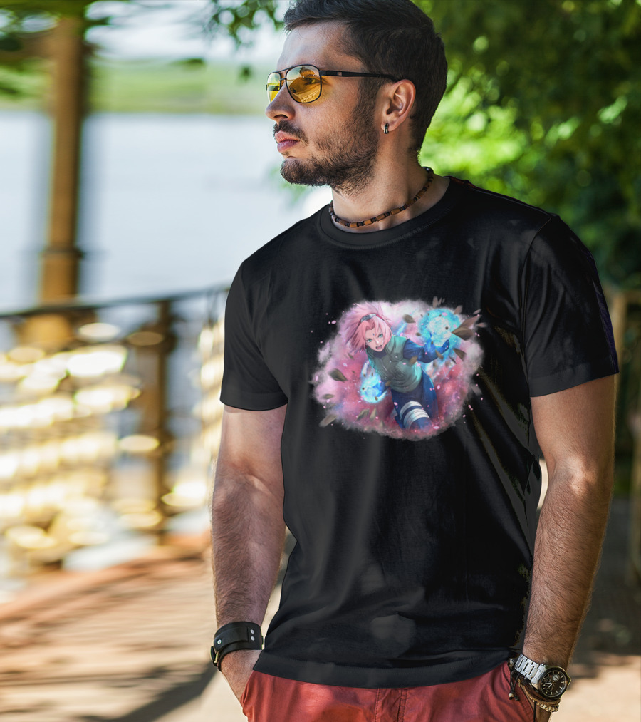 Haruno Sakura Ninja Magic Power Burst T-Shirt