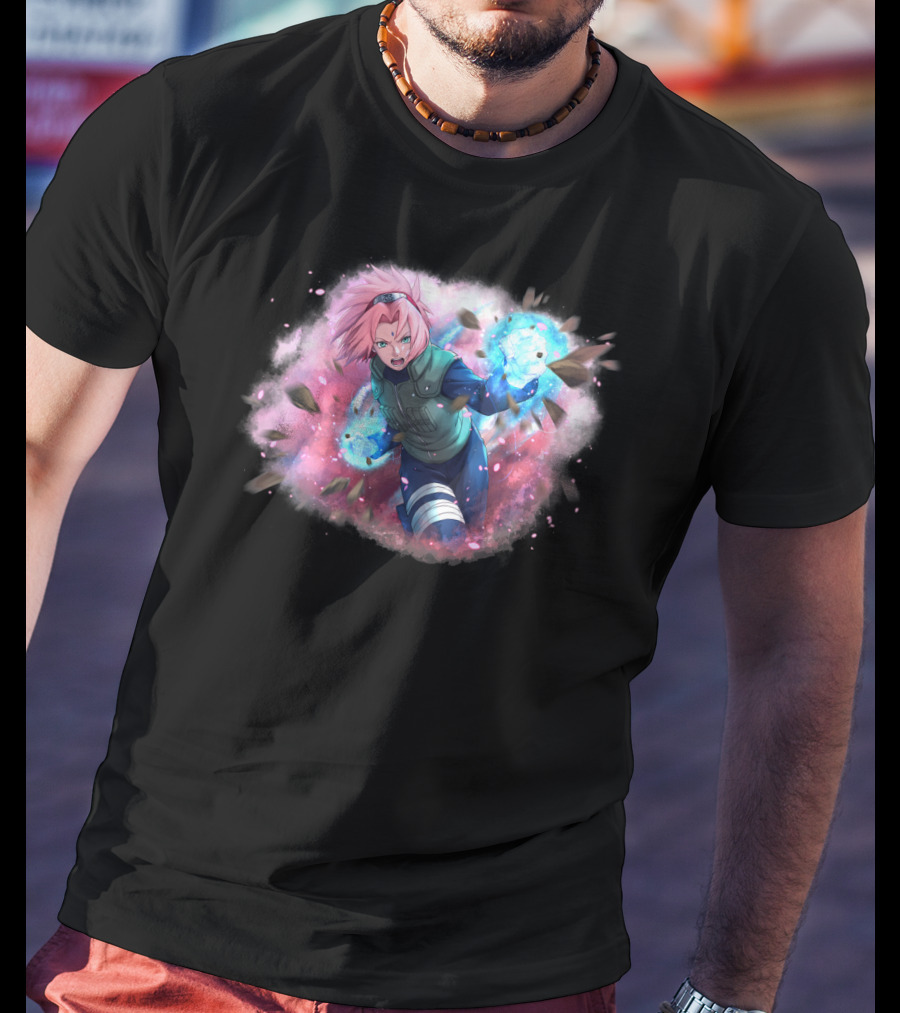 Haruno Sakura Ninja Magic Power Burst T-Shirt