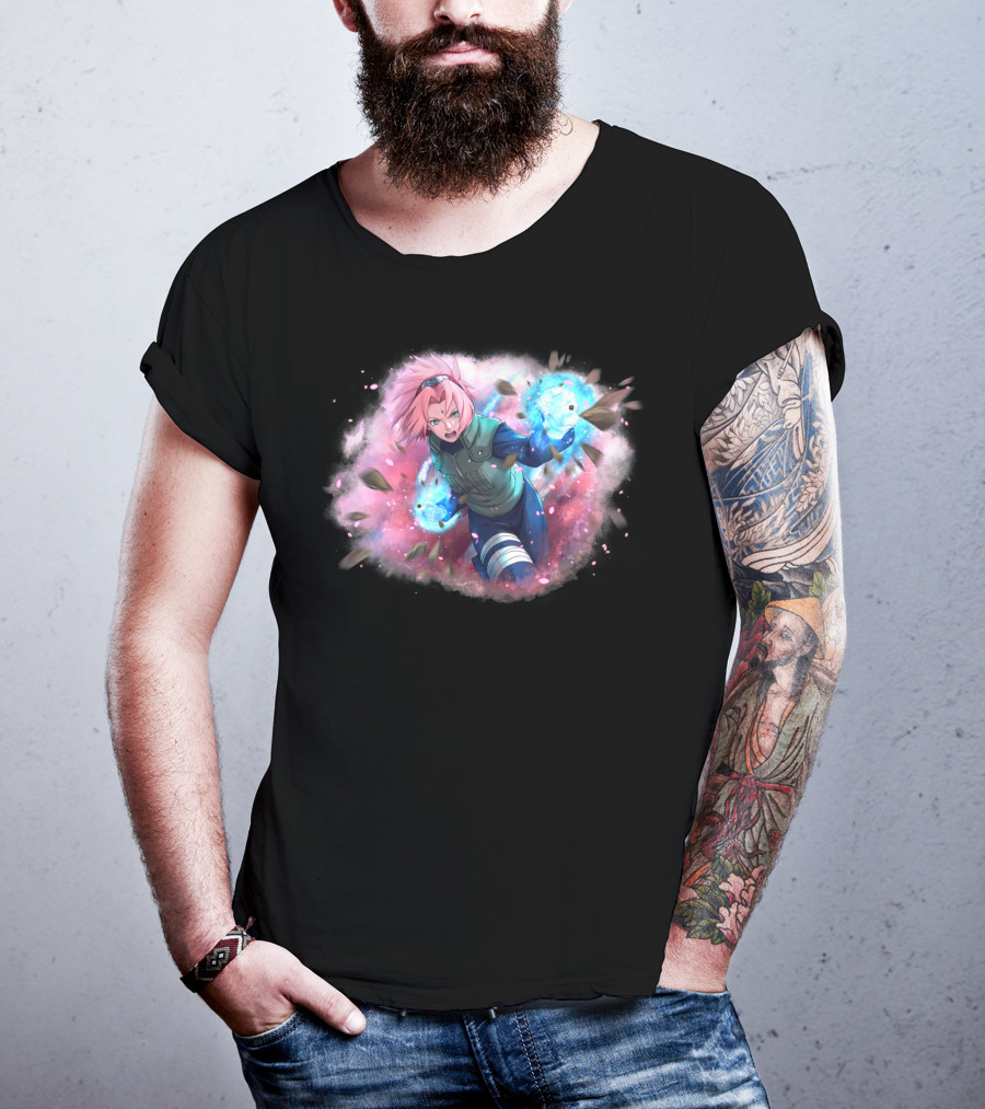 Haruno Sakura Ninja Magic Power Burst T-Shirt