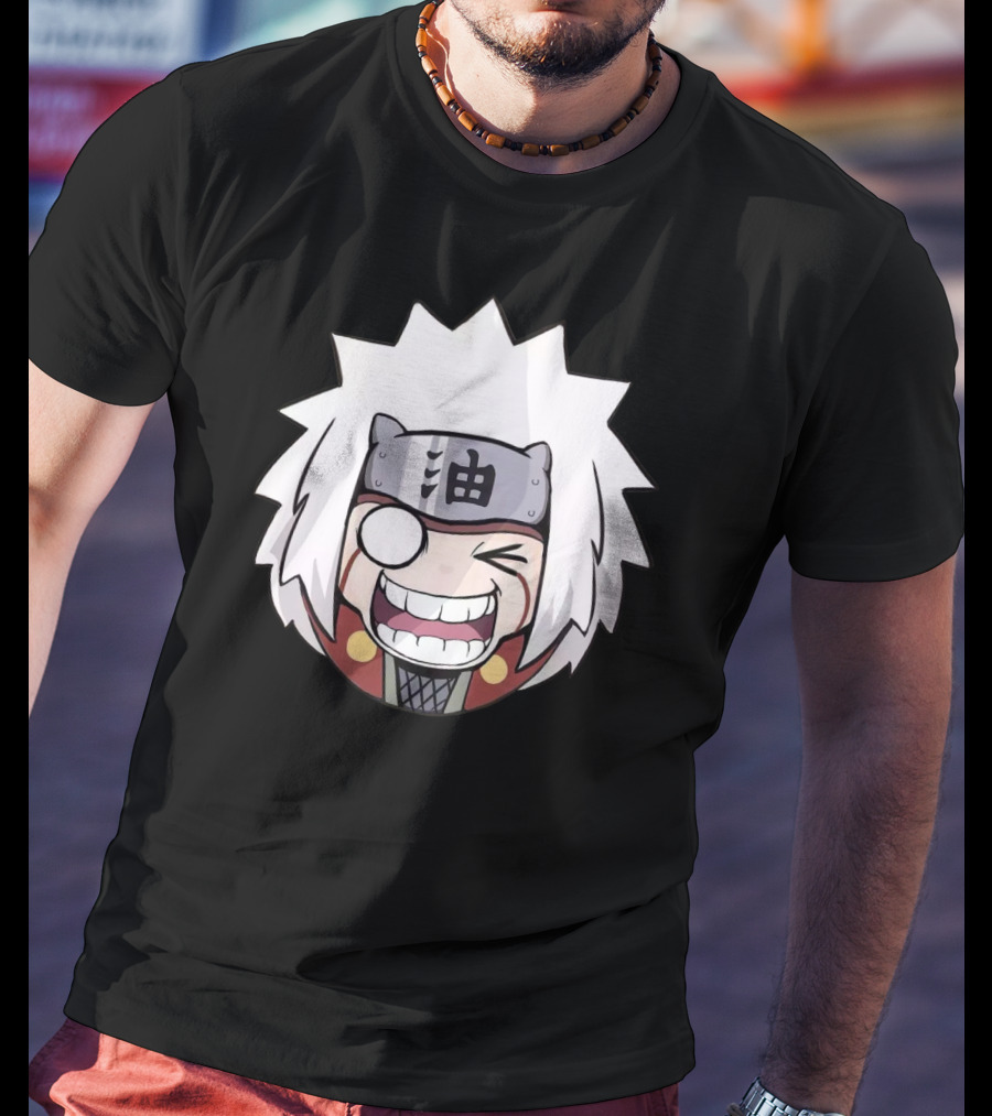 Jiraiya Chibi Cute Anime Character Face T-Shirt