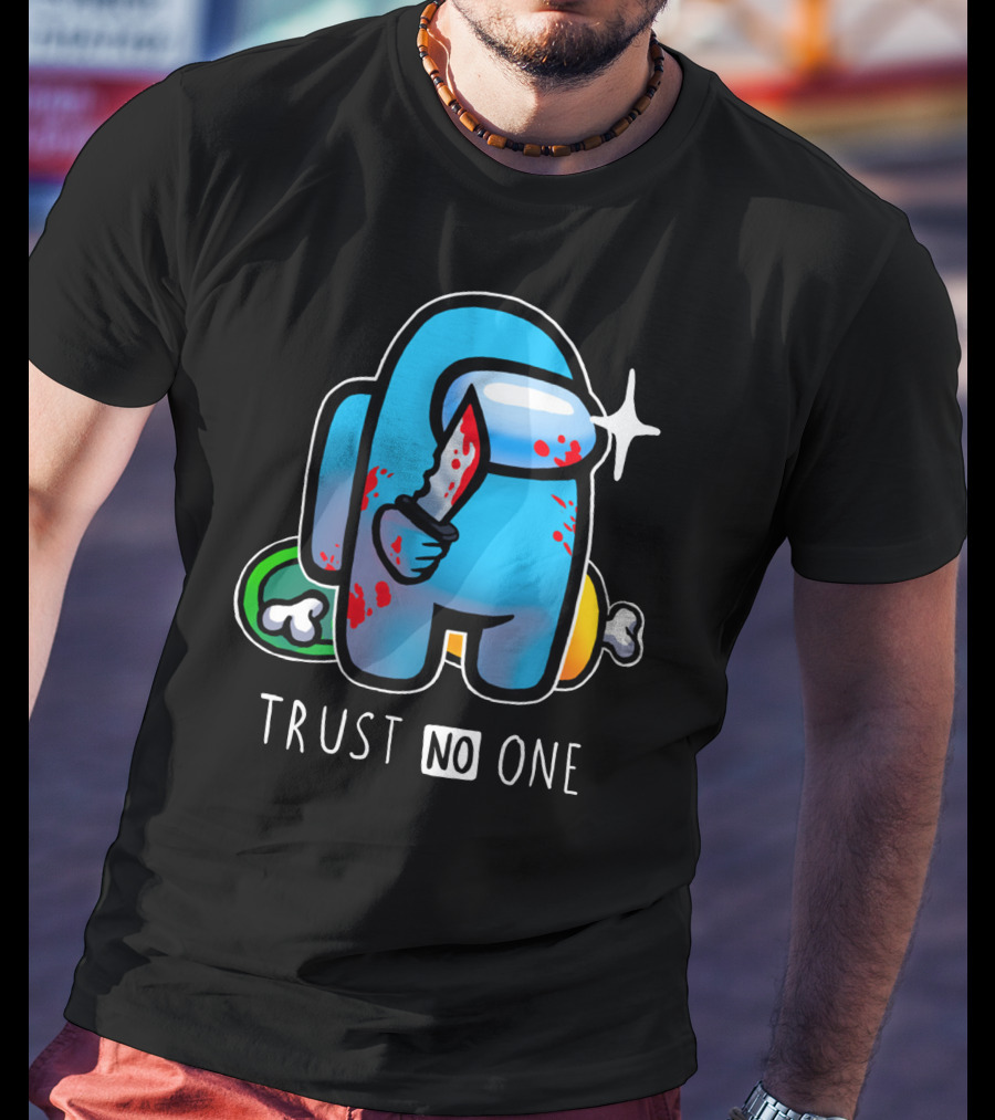Trust No One Among Us Impostor With Knife T-Shirt