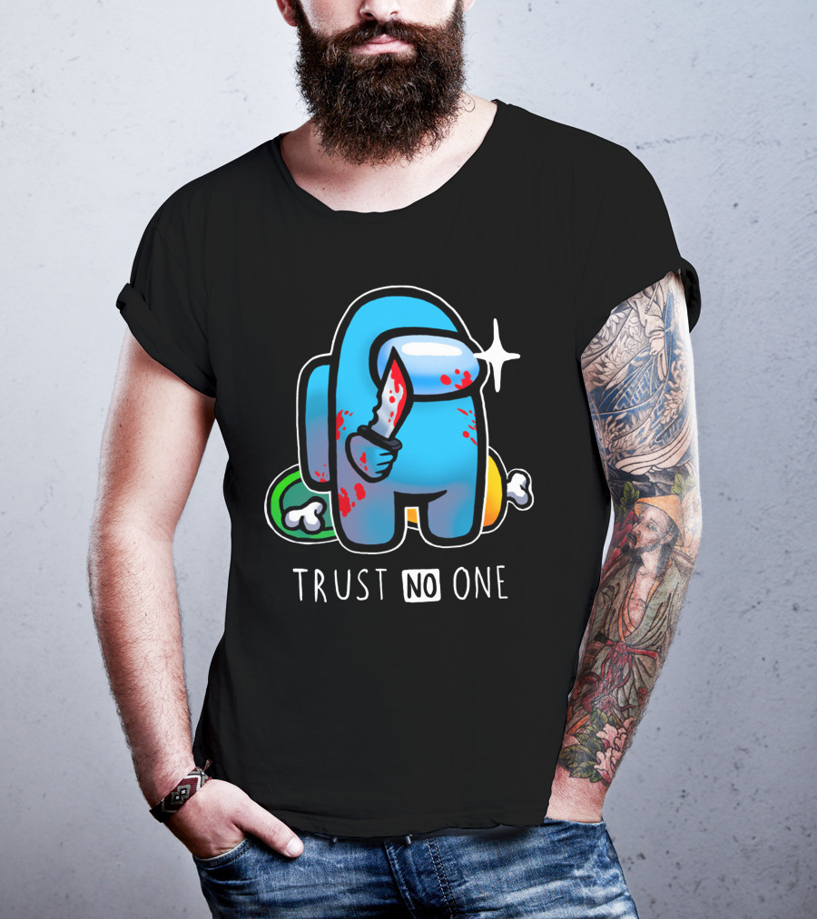 Trust No One Among Us Impostor With Knife T-Shirt