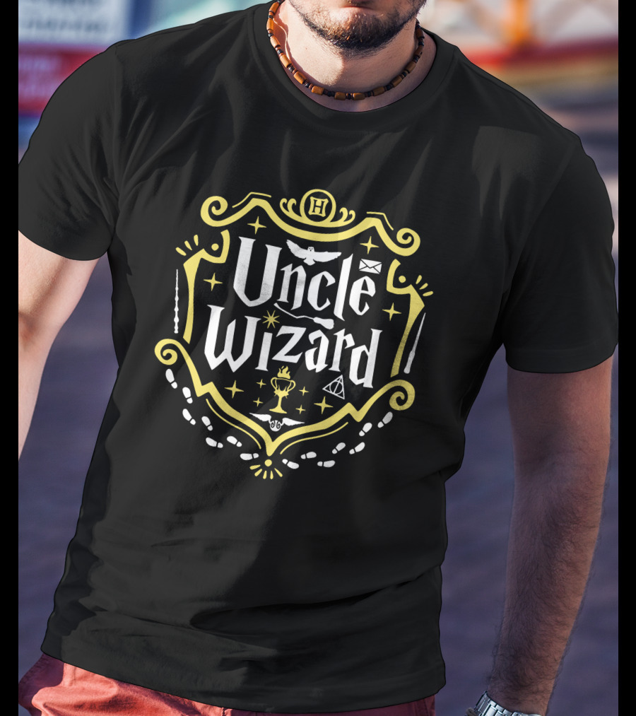 Uncle Wizard Crest H Icons And Symbols T-Shirt