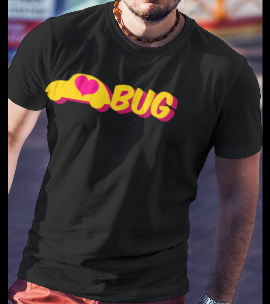 Lovve Bug Heart Car Back To School T-Shirt