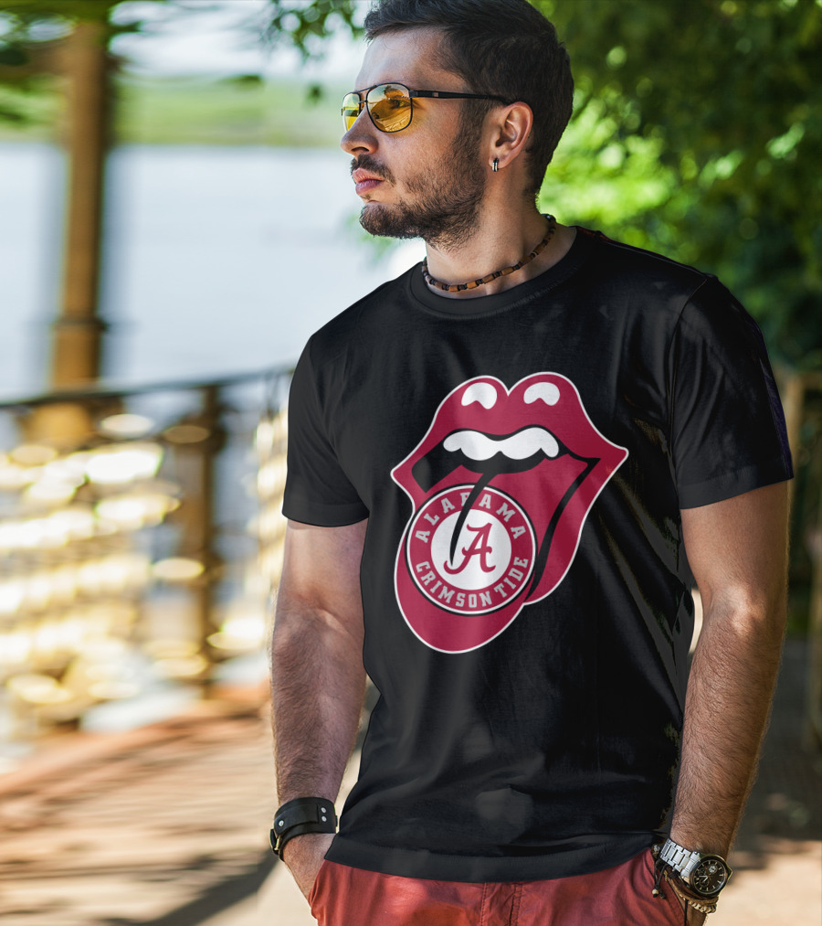 Alabama Crimson Tide Rt Edition Iconic Tongue T-Shirt
