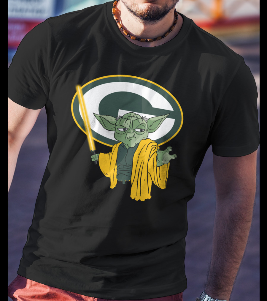 Packers Yoda Green Bay Football Star Wars Mashup T-Shirt