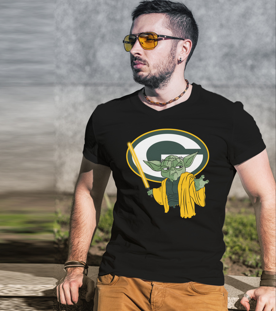 Packers Yoda Green Bay Football Star Wars Mashup T-Shirt